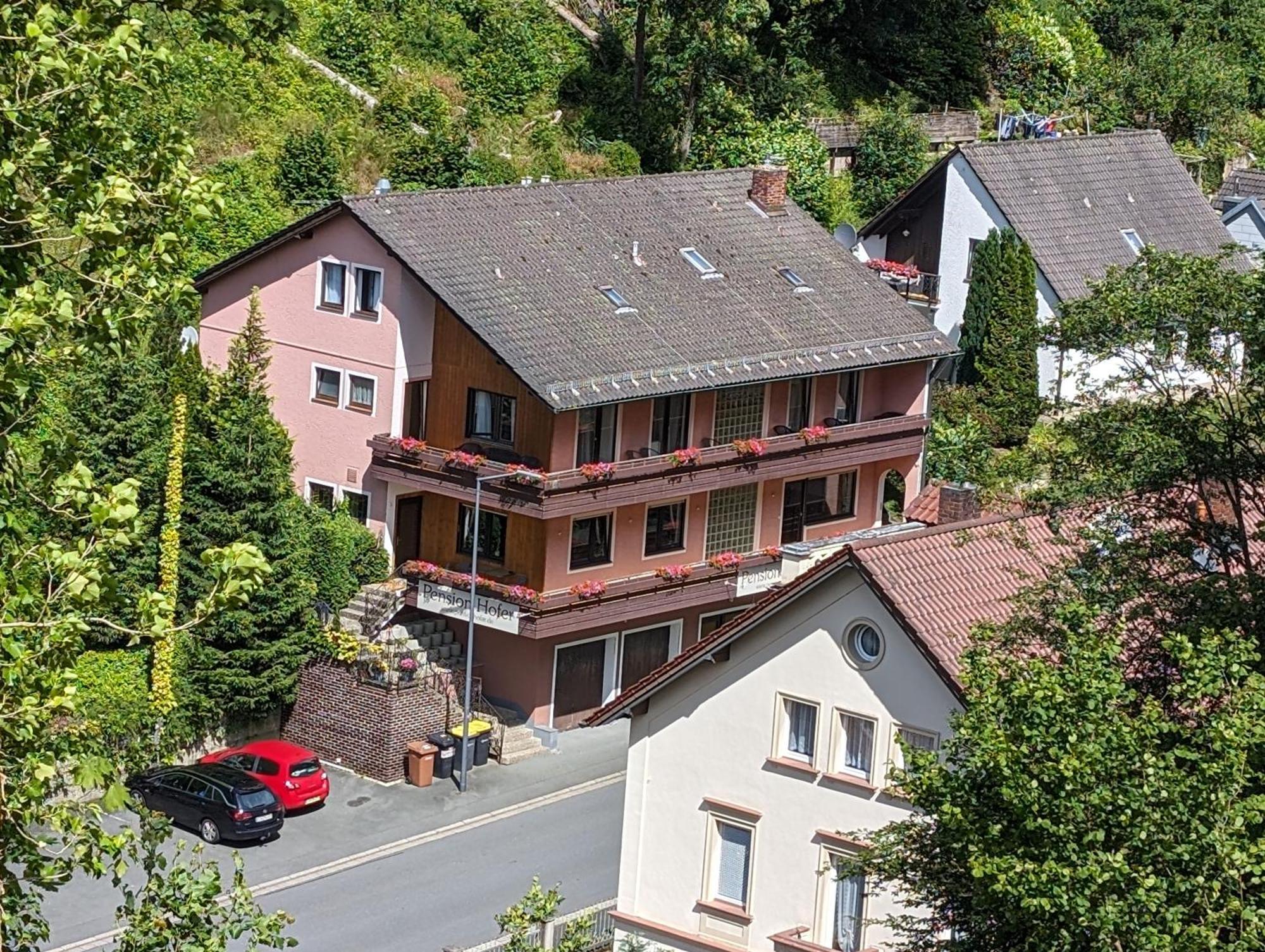 Pension Hofer Bad Berneck im Fichtelgebirge Eksteriør bilde